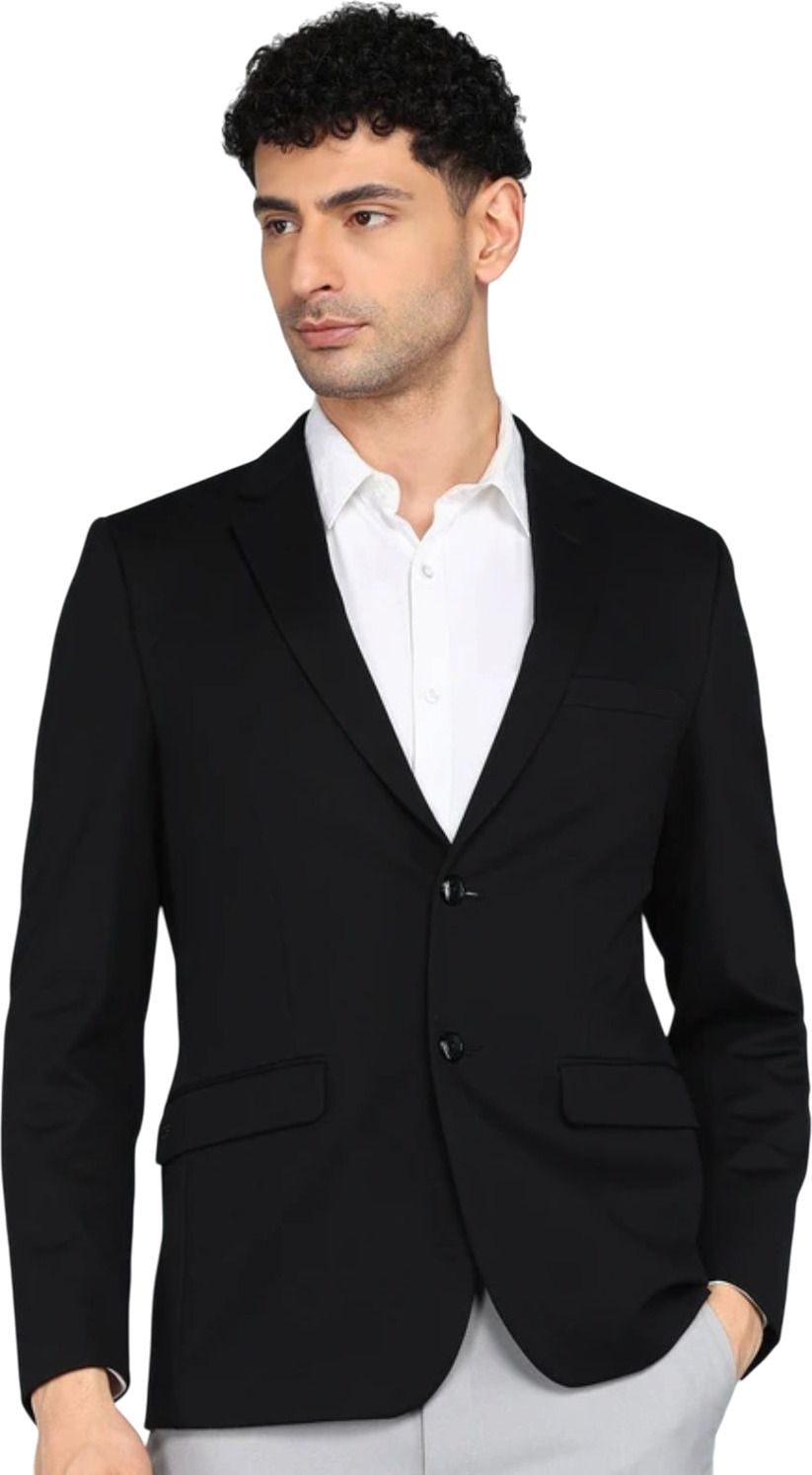 men bazar Men Solid Single Breasted Festive & Wedding Blazer-picture-14