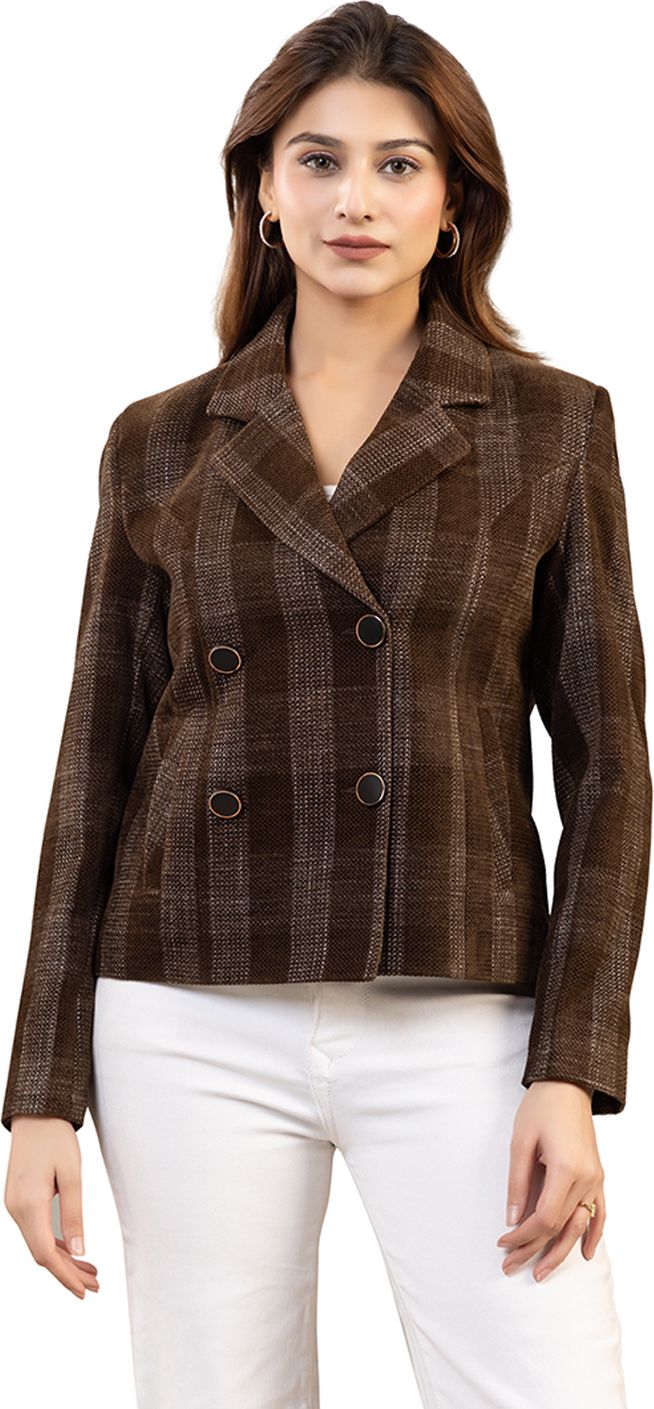 twenty me Women Checkered Single Breasted Casual Blazer-picture-22