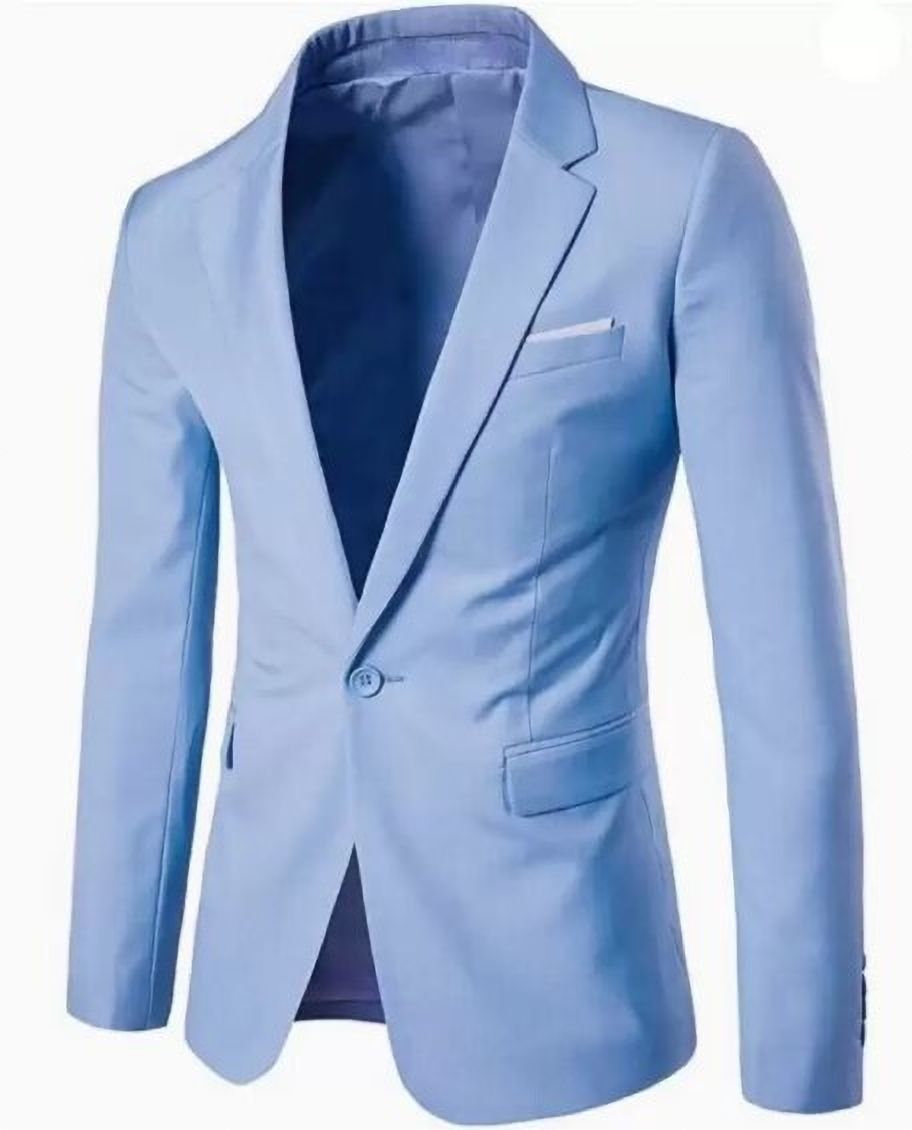 humjoli mens wear Men Solid Single Breasted Casual, Formal, Party, Festive & Wedding Blazer-picture-17