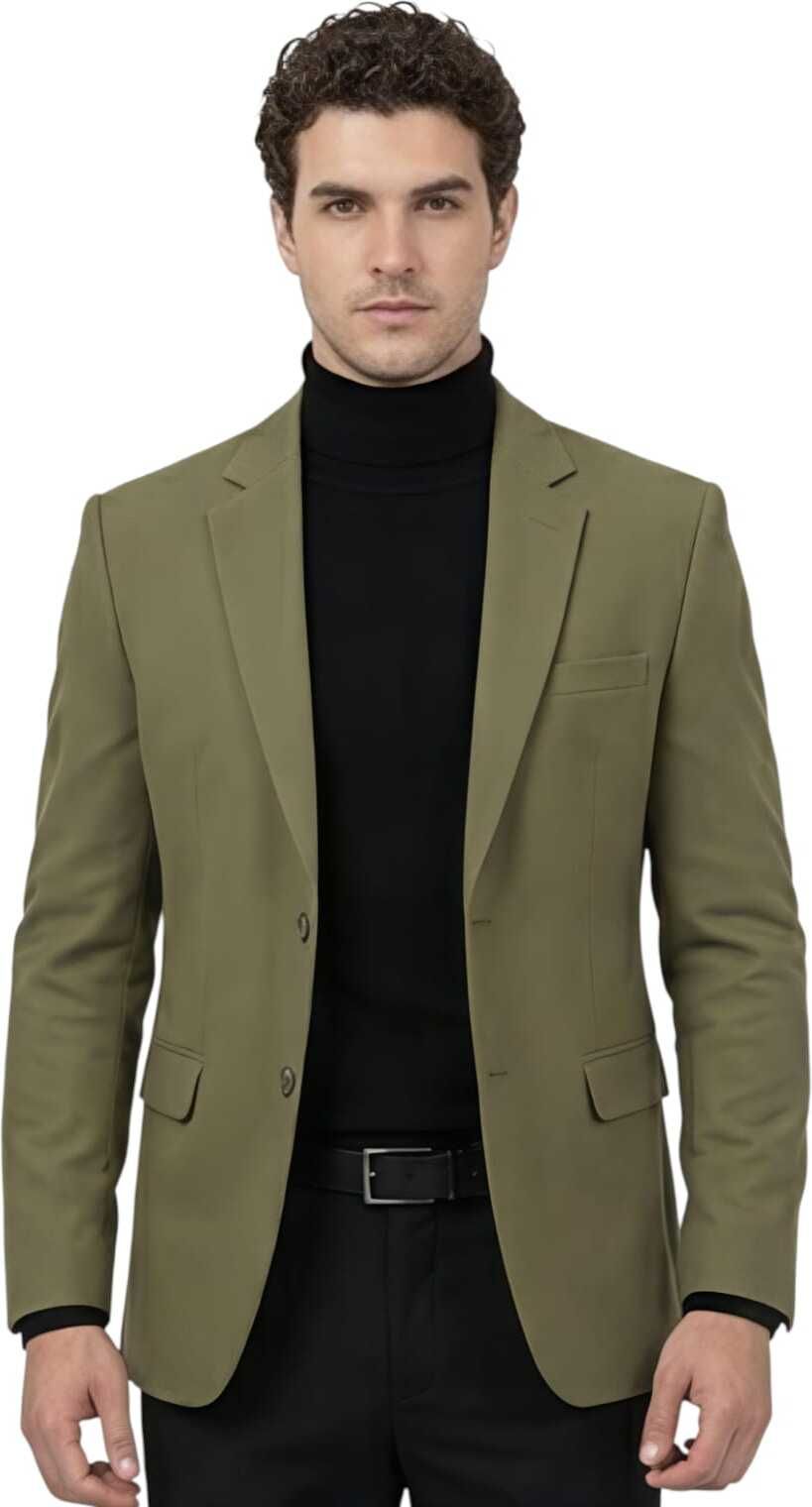 svm Men Solid Single Breasted Beach Wear, Casual, Festive, Festive & Wedding, Formal, Lounge Wear, Party, Sports, Wedding Blazer-picture-12