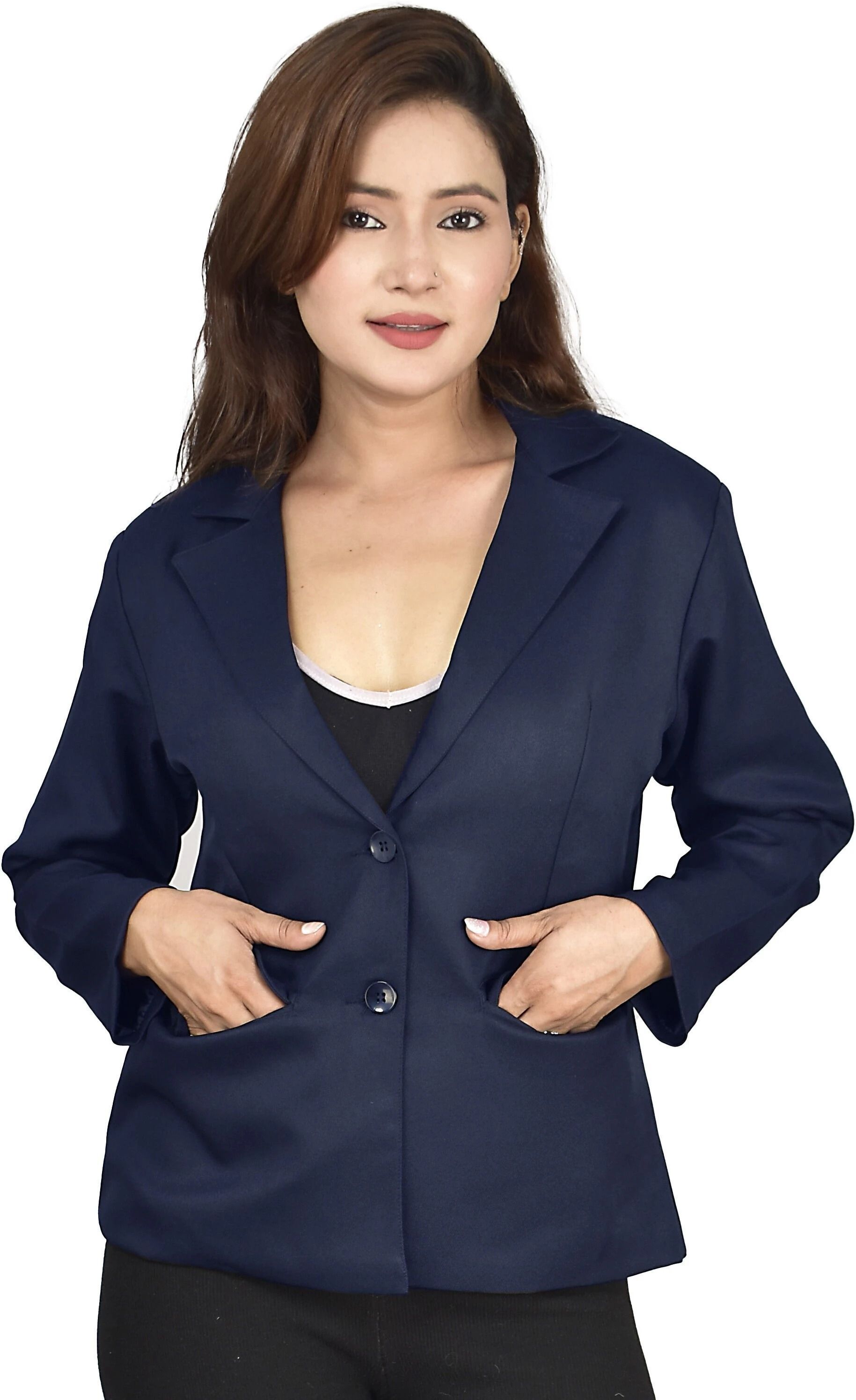 trendarc Women Solid Single Breasted Casual Blazer-picture-22
