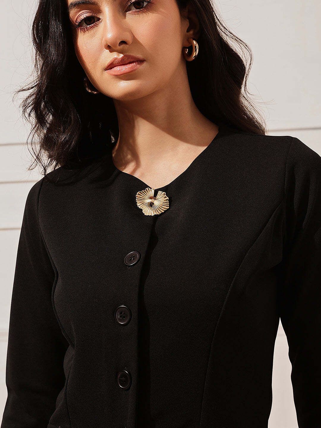street9 Women Solid Single Breasted Casual Blazer-picture-32