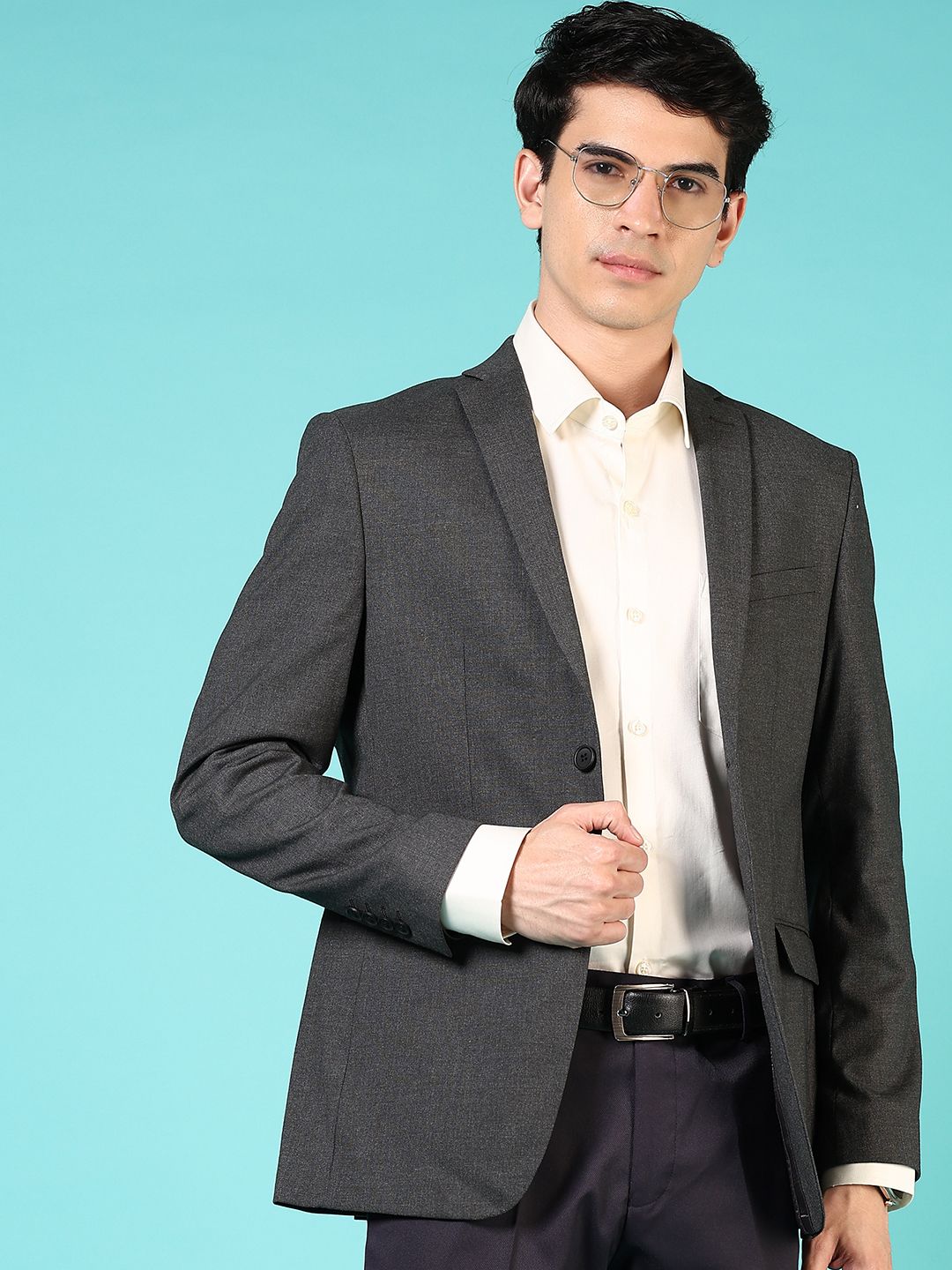 v-mart Men Solid Single Breasted Casual Blazer-picture-26