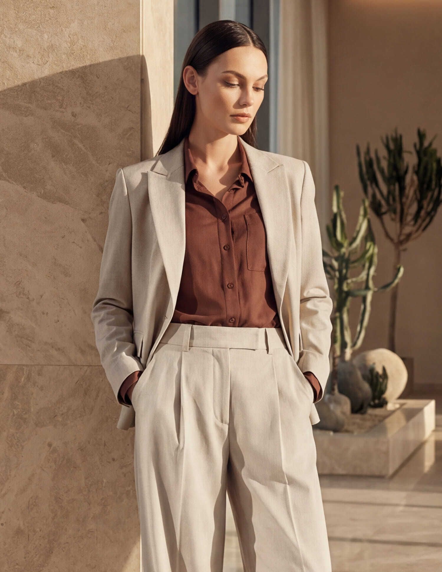 arrow Women Solid Single Breasted Casual Blazer-picture-38