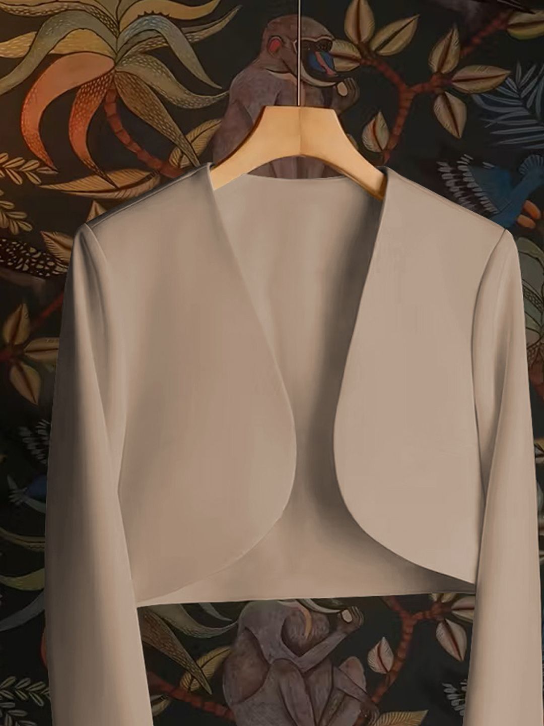 Women Solid Mandarin Casual Blazer