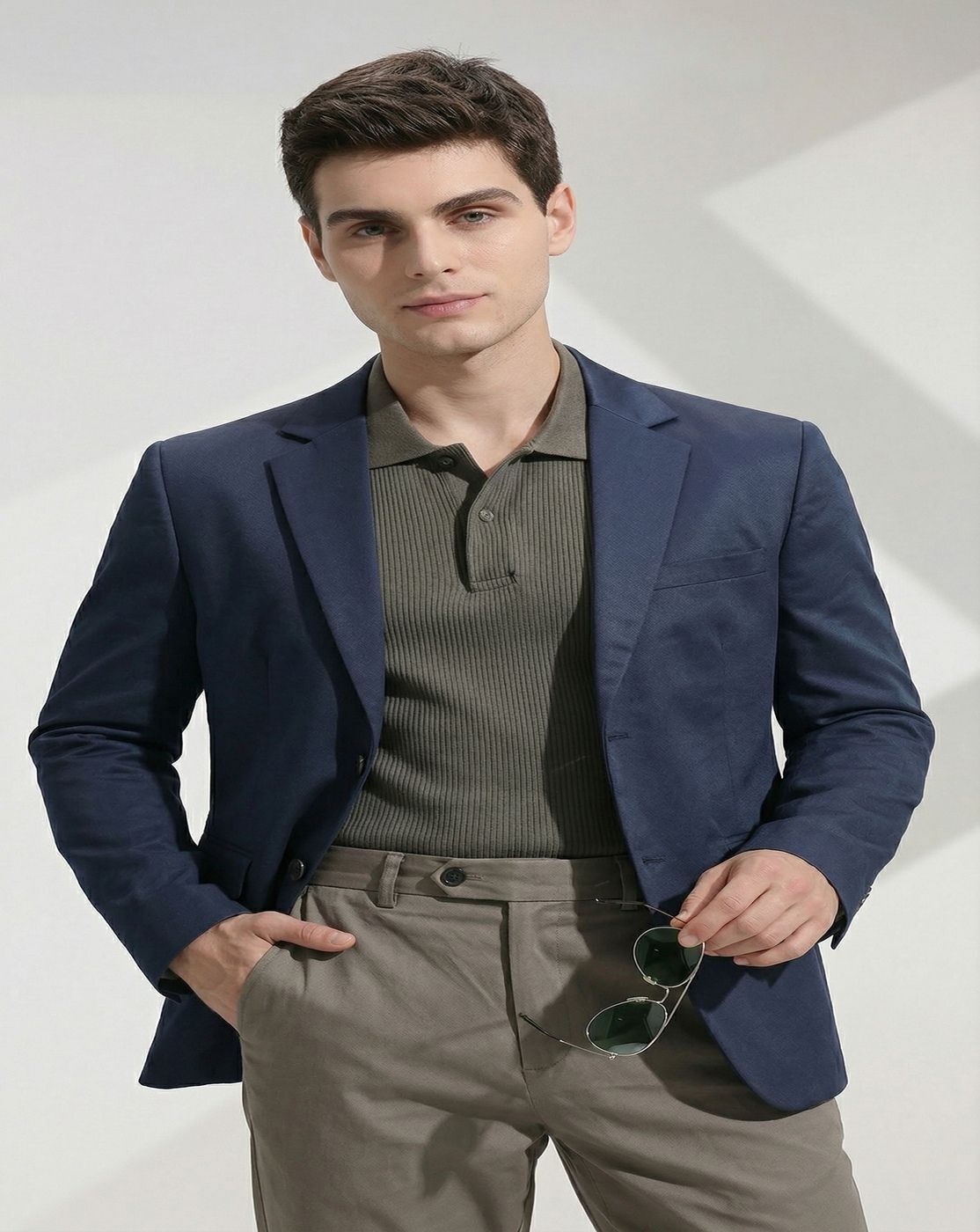 rajenderani Men Solid Single Breasted Formal Blazer-picture-36