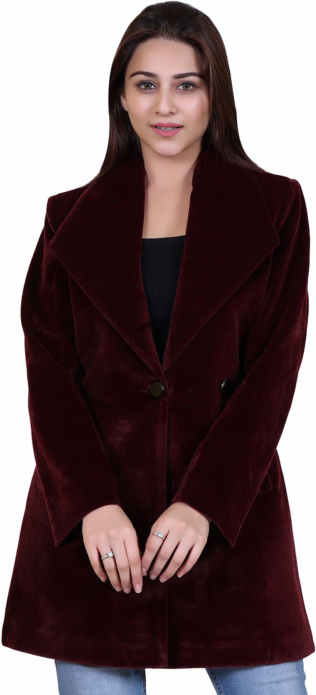 comfy sparrow Women Solid Double Breasted Casual Blazer-picture-10