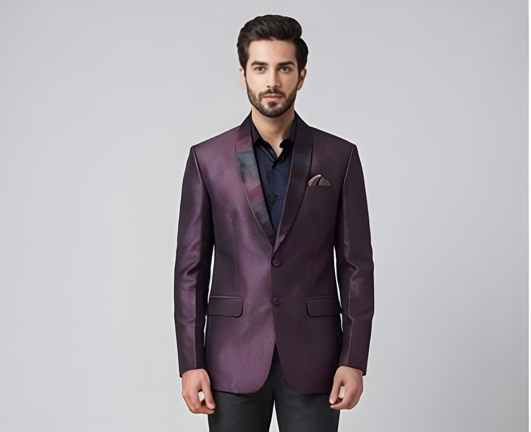 anju clothes Men Solid, Printed, Self Design Single Breasted Casual, Festive Blazer-picture-31