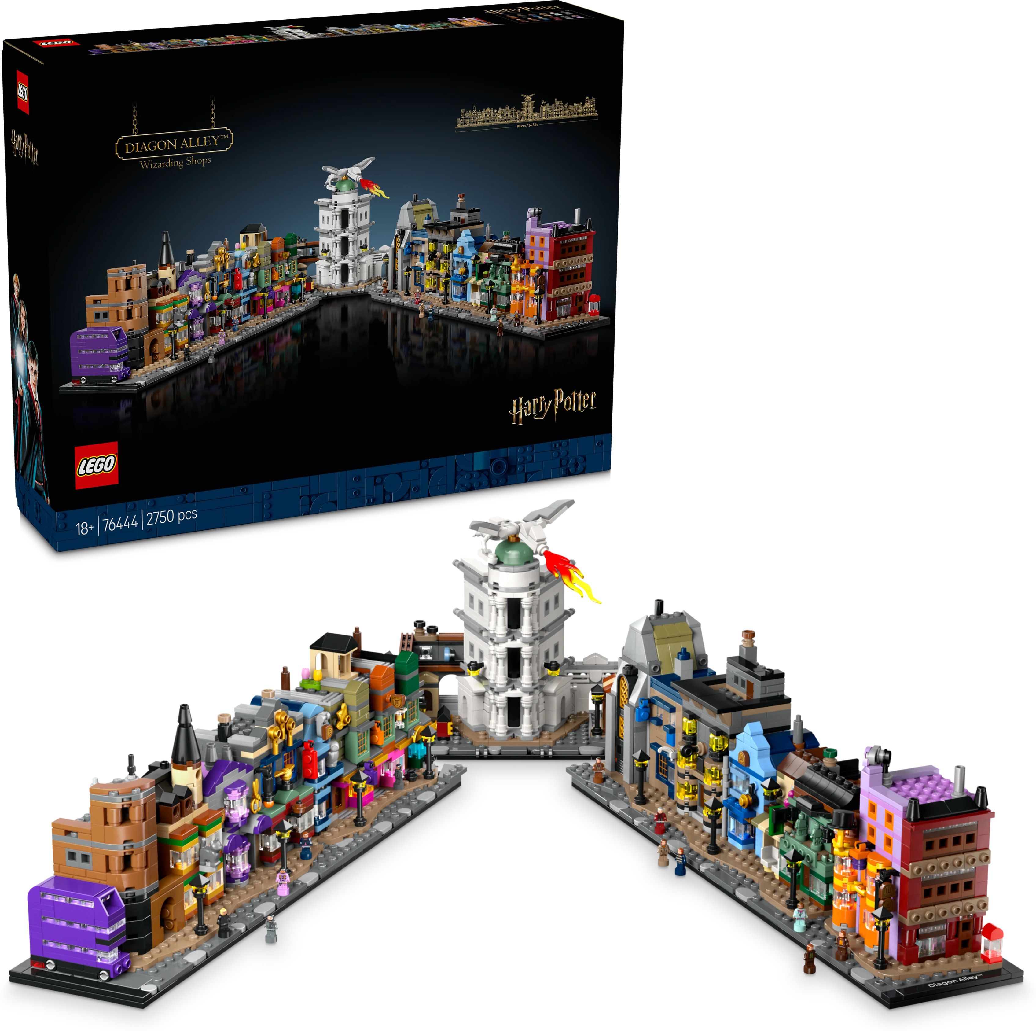 Harry Potter Diagon Alley Wizarding Shops, Wizard Set for Adults 76444