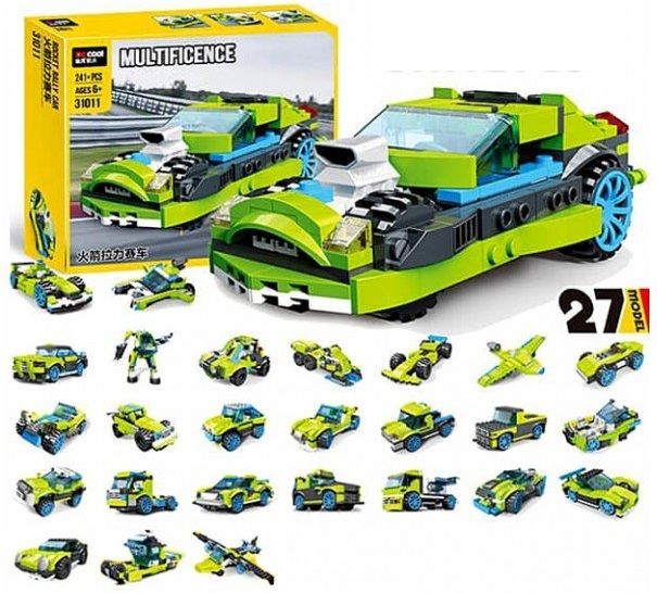 crazybuy 27 in 1 Rocket Rally Racing Cars Building Blocks | 241+ Pieces-picture-34