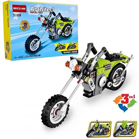 justcraft 3 in 1 Architect block set | Legoo Building Brick Block Toy Set for kids[3109]-picture-17