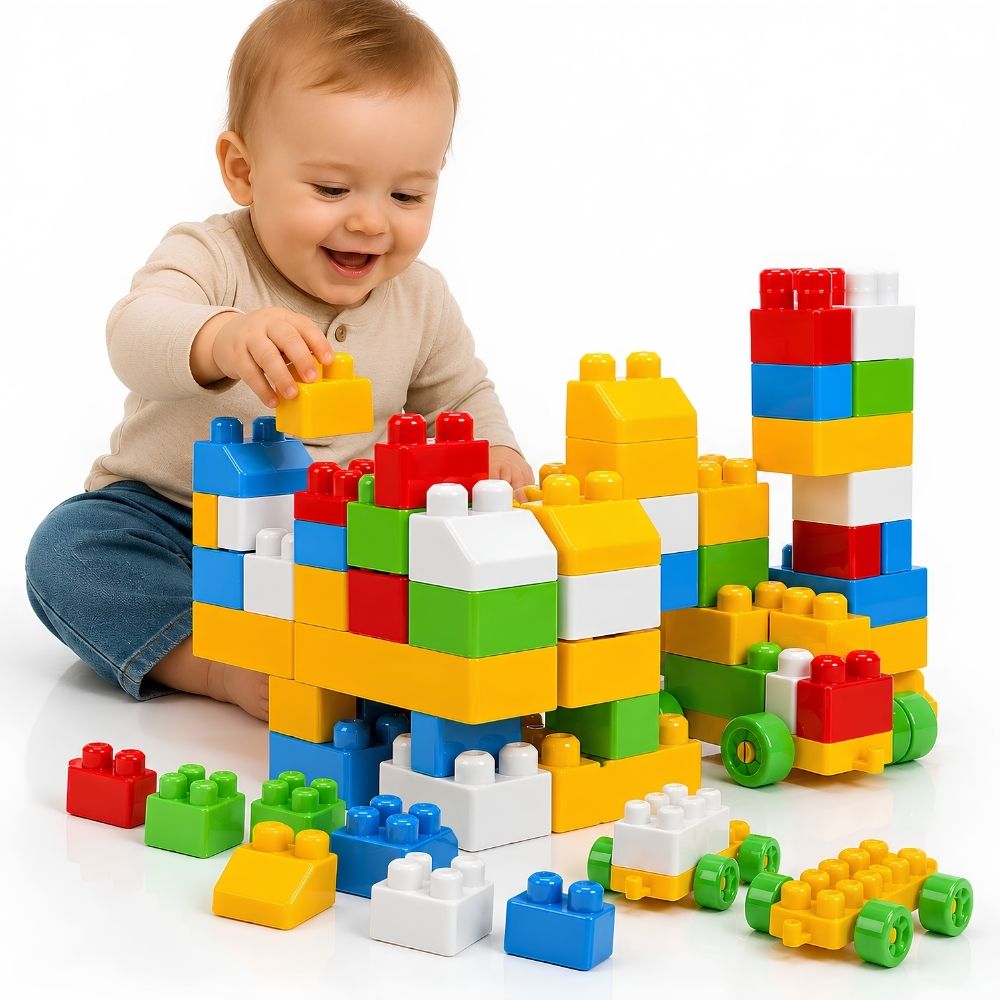 be bright Kids Building Blocks Set Colorful Large Construction Bricks-picture-40