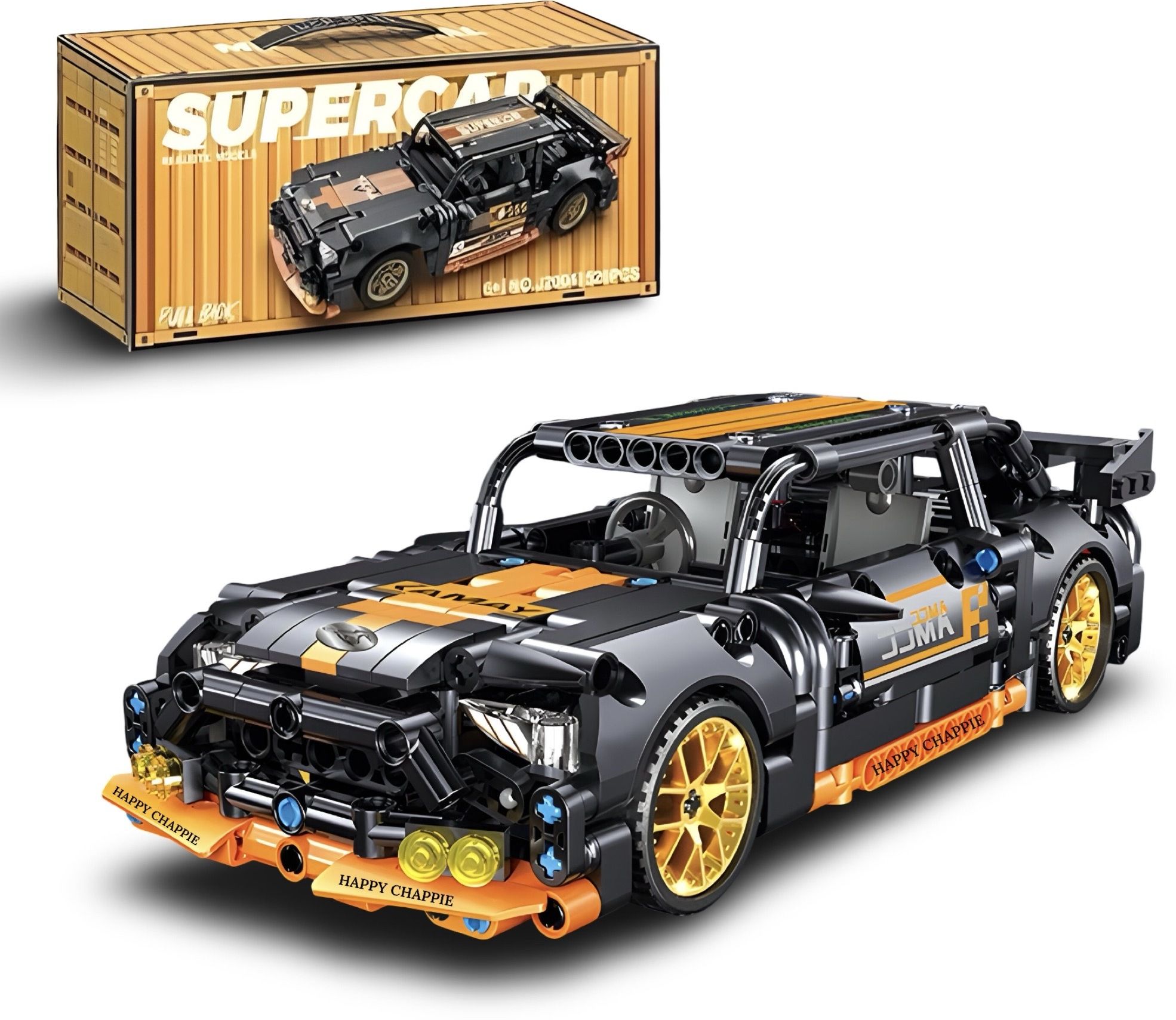 Mechanical Rally Racing Car Building Blocks Set (520 PCS) | Pull Back Function-image-13
