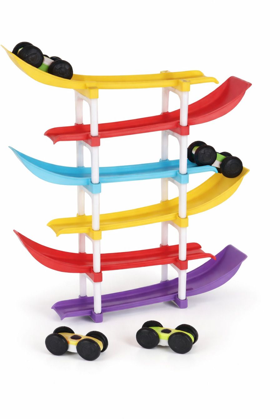 nivzo Ramp Racer Car Toy with 6 Track & 4 Mini Cars for Kids & Toddlers-picture-0