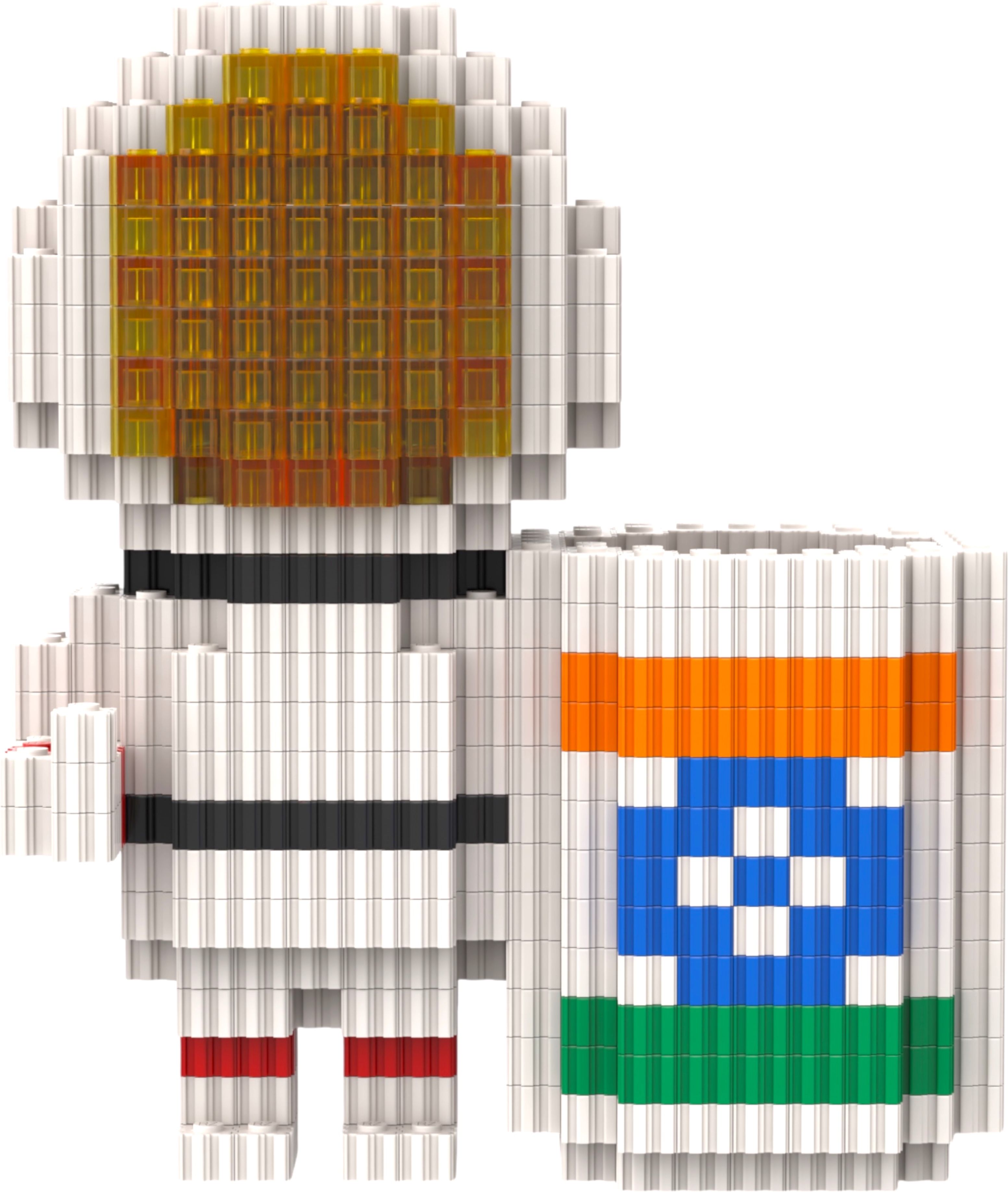 toymersive Astronaut Space Figure Multi Desk Organiser Brick Model Building Blocks Toy Set-picture-31
