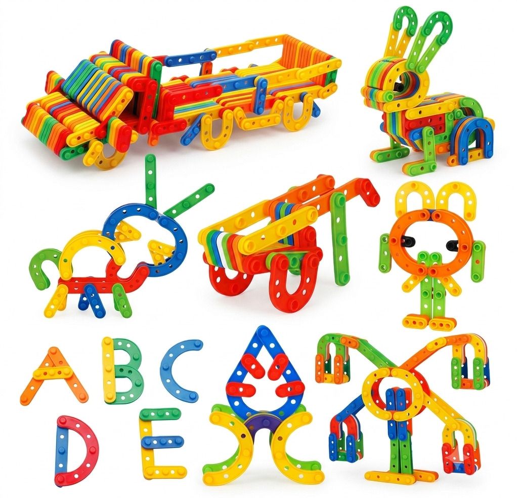 ayuviora 100 Pcs Smart Patchwork Building Blocks Set | Educational Toy for Kids-picture-17