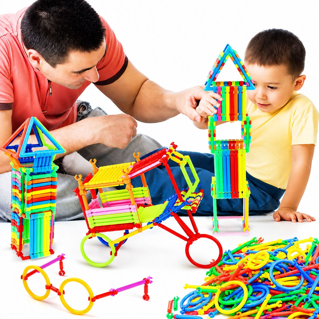 ayuviora 200 PCS Smart Stick Building Blocks STEM Learning Toy Kids 3-8 Yrs-picture-26
