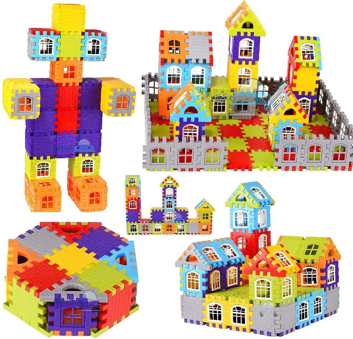arizon HAPPY HOUSE DIY House Building Puzzle Block Set-picture-16
