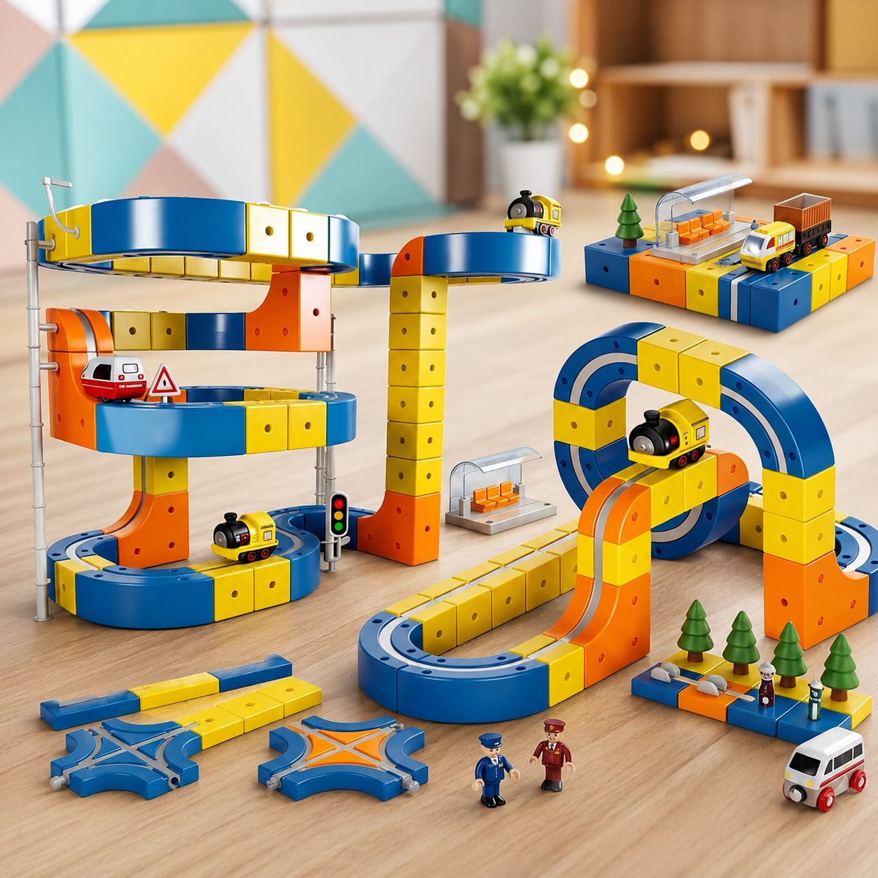 zecommerce Creative Magnetic Train Adventure Building Set for Boys & Girls-picture-10