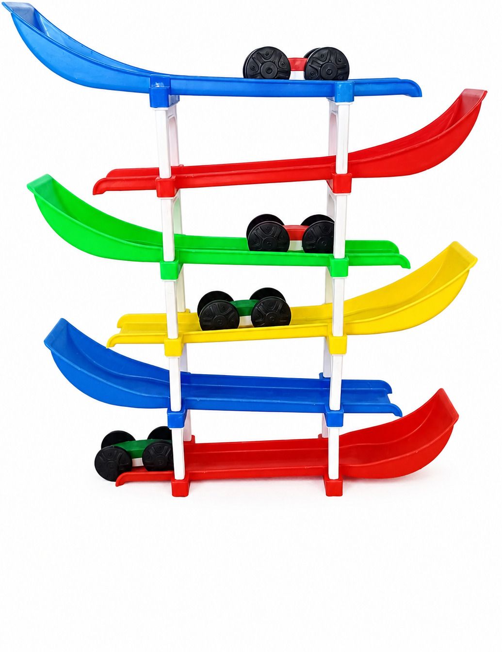 qbix PLAYSHINE kids Ramp Racer Toy With 4 colorfull car-picture-30