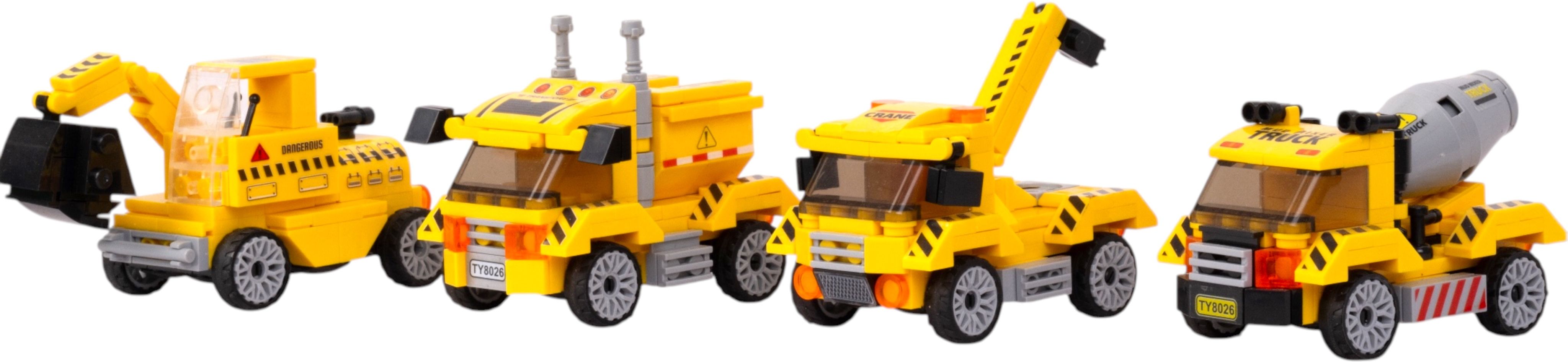 toymersive Build Force 4in1 Pull Back Construction Vehicle Building Block Brick Toy Car Set-picture-15