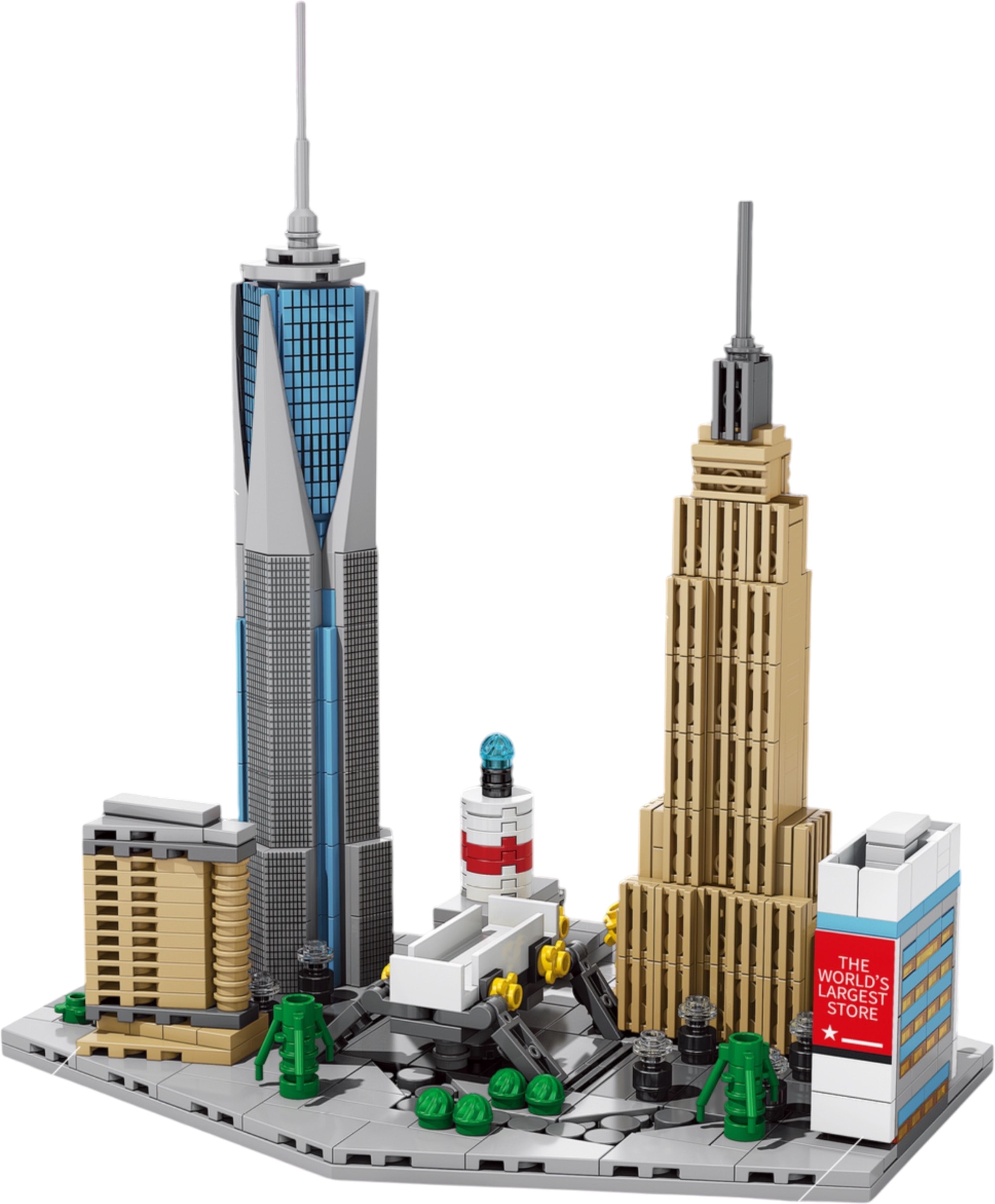 Iconic Horizons New York Building Block Architecture Set Decor for Kids & Adults-image-13