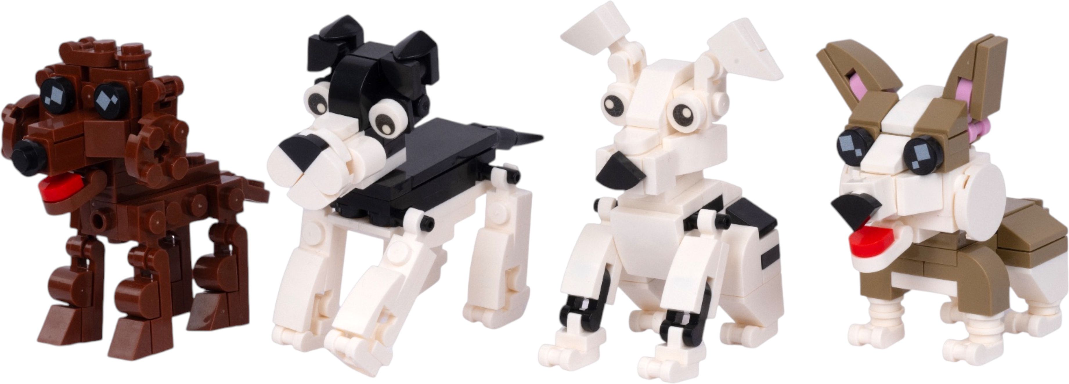 toymersive Puppy World Set 3 Pet Dog Figures Building Blocks DIY Play Toy Set for Kids-picture-11