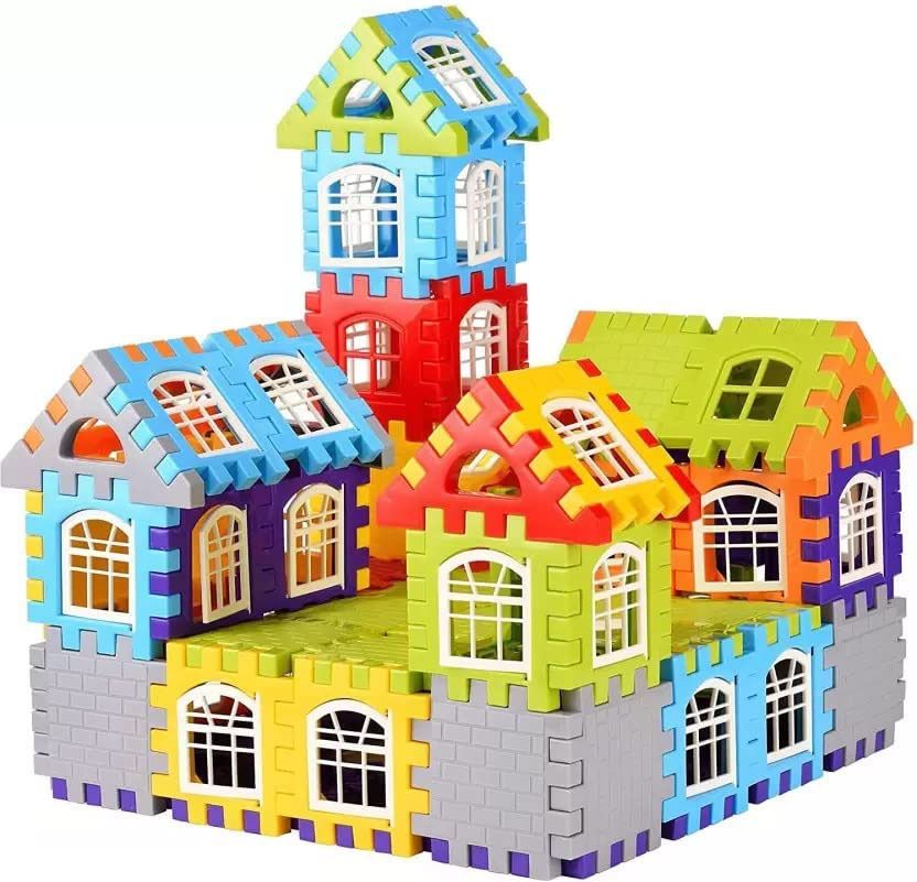 gamloid 52 Pcs Happy House Building Blocks Learning/Educational Puzzle Kids Gift Toy-picture-9