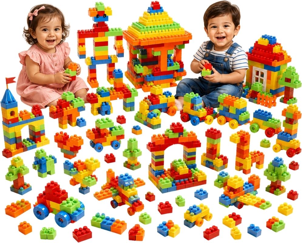 be bright Building Blocks Toy Set for Kids 1-5 Years | Educational Construction Blocks-picture-7