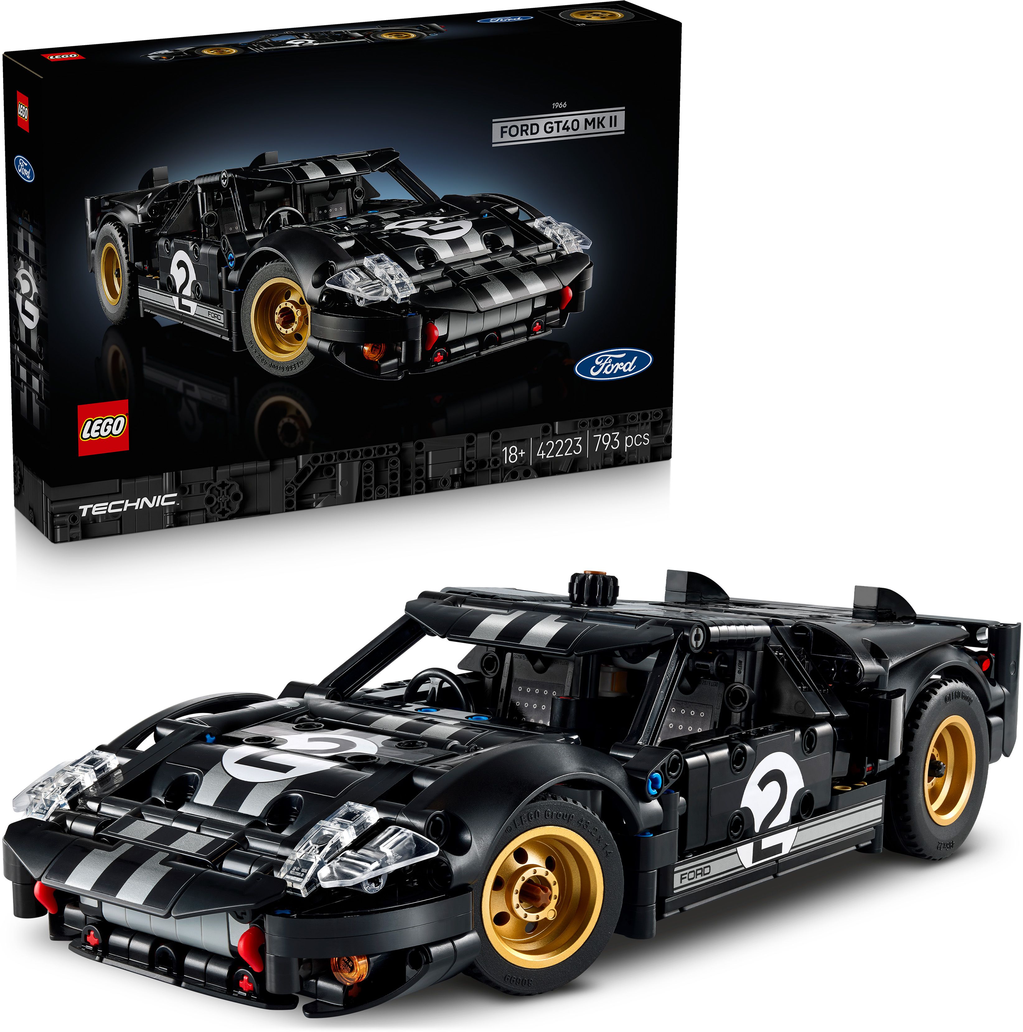 lego Technic 1966 Ford GT40 MKII Race Car for Adults 42223-picture-21
