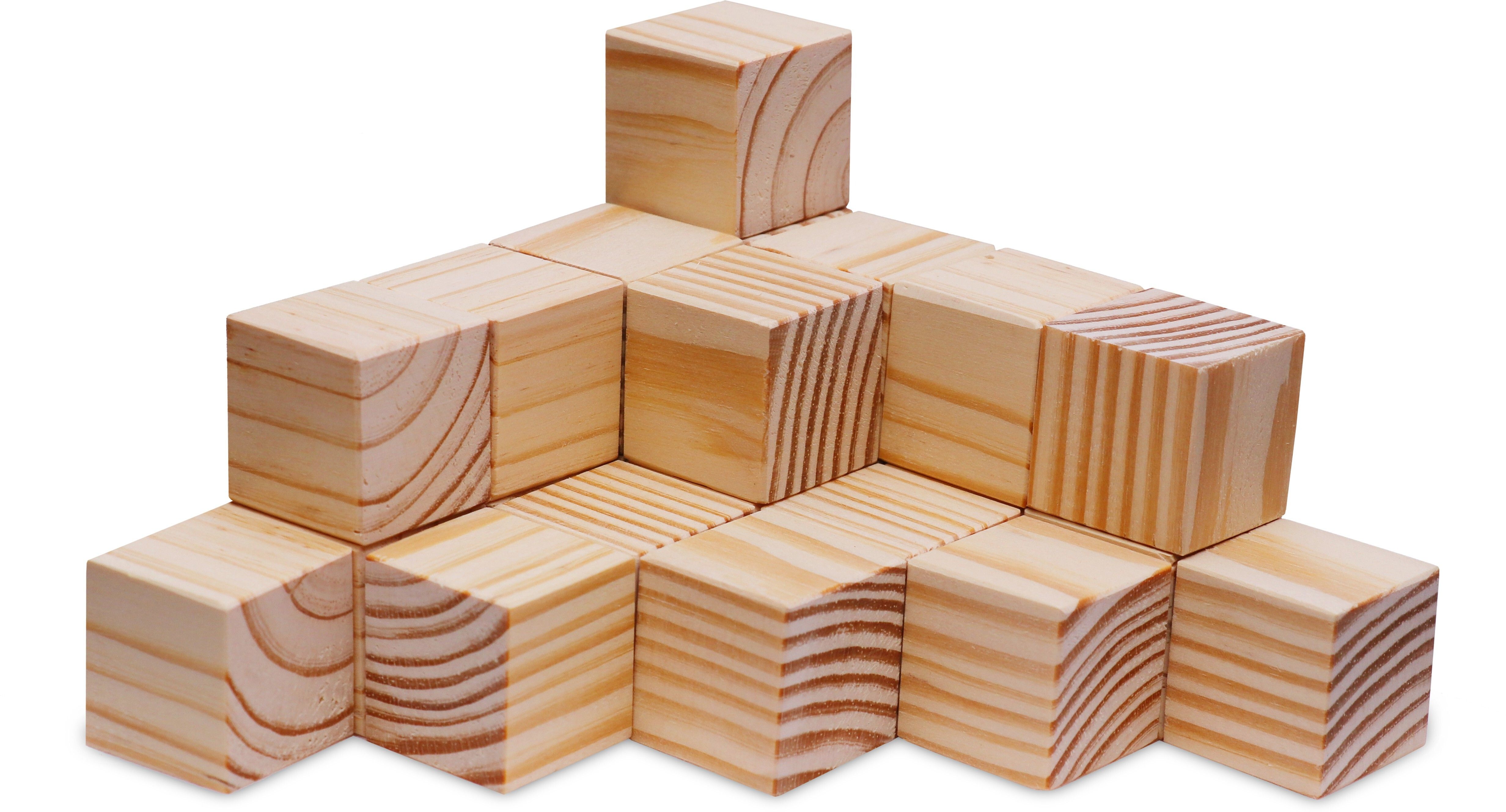 mihad Wooden Cubes for DIY Craft Paper Weight Cube 24 Piece-picture-13