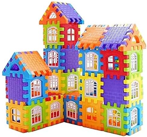 ayuviora 72 Block Houseblock Set | BPA-Free Kids Toy Game Multicolor-picture-39
