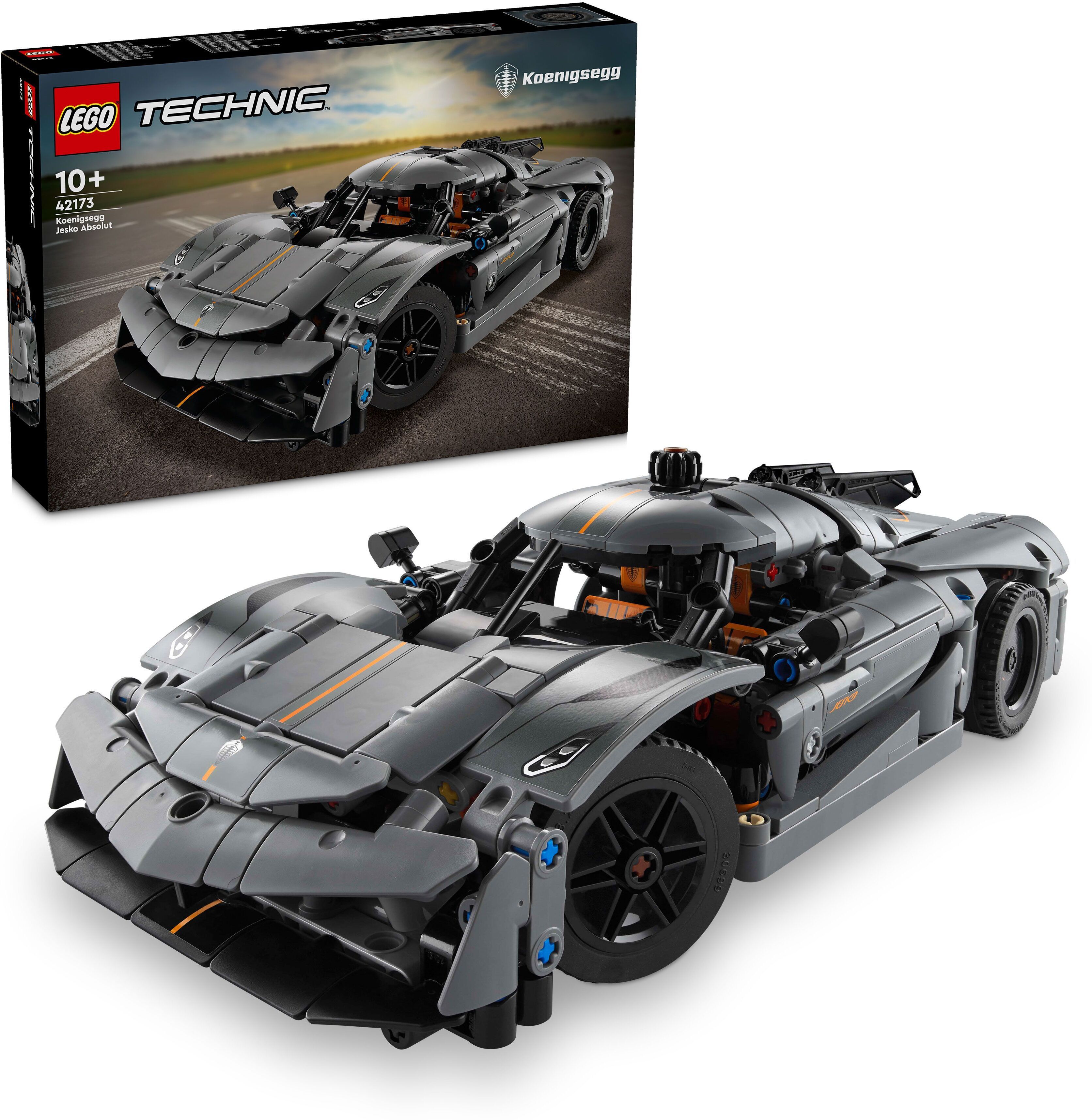Technic Koenigsegg Jesko Absolut Gray Hypercar 42173 (801 Pieces)-image-9