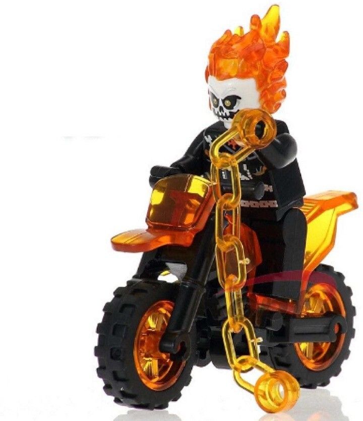 New Ghost Rider Mini Legoing Puzzle Building Blocks Toy Figures Fun Kids play-image-5