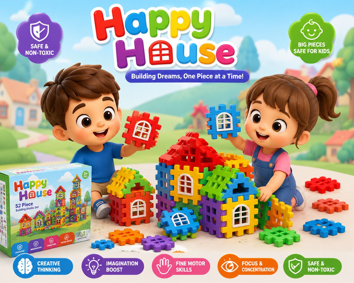 chhavi enterprises Best kids gift happy home/house educational learning creative kids puzzle toys-picture-37