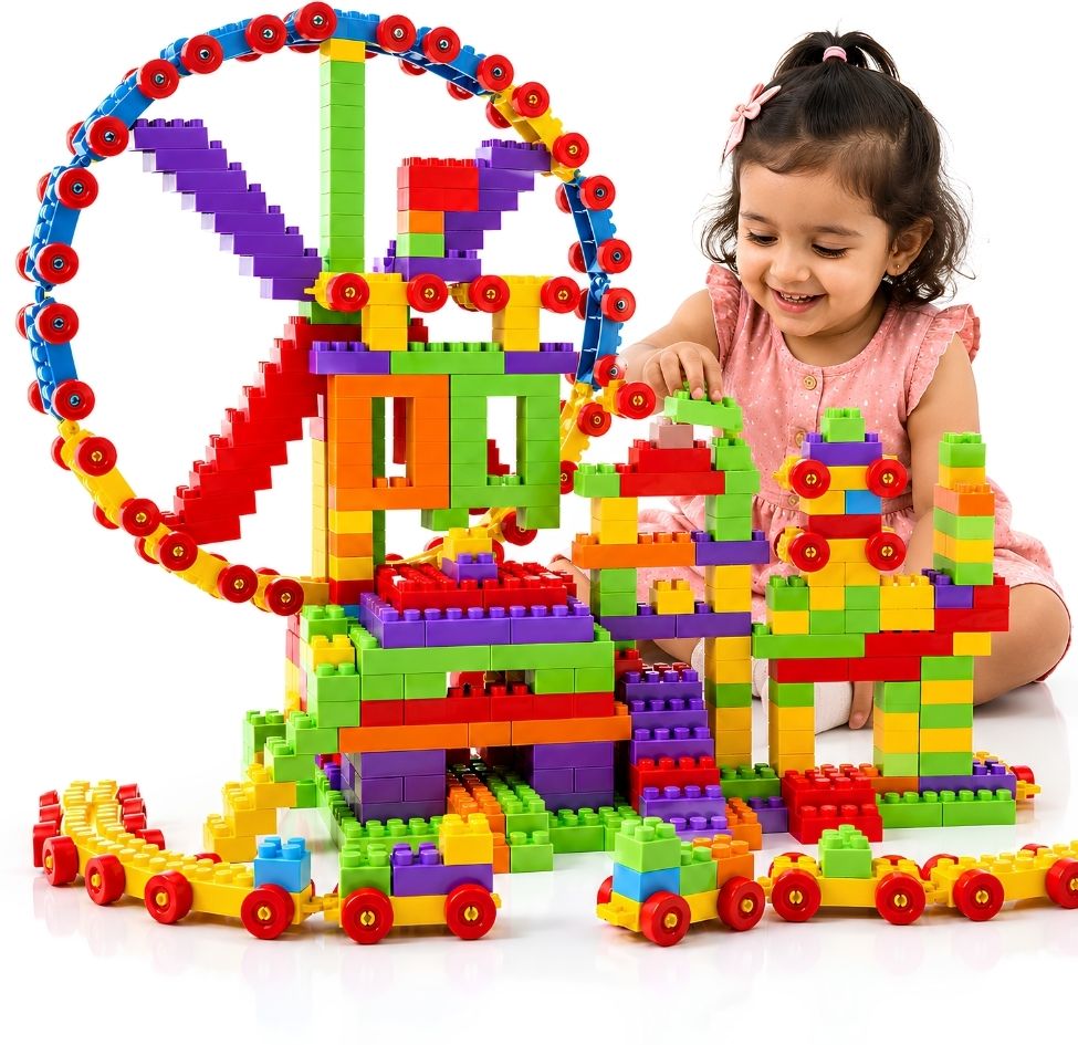be bright Kids Building Block Set Large Colorful Educational Bricks-picture-40
