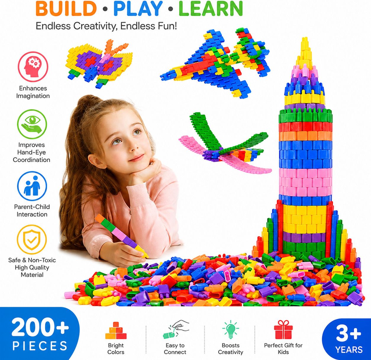 ayuviora 200 PCS Bullet Building Blocks Toy-picture-20