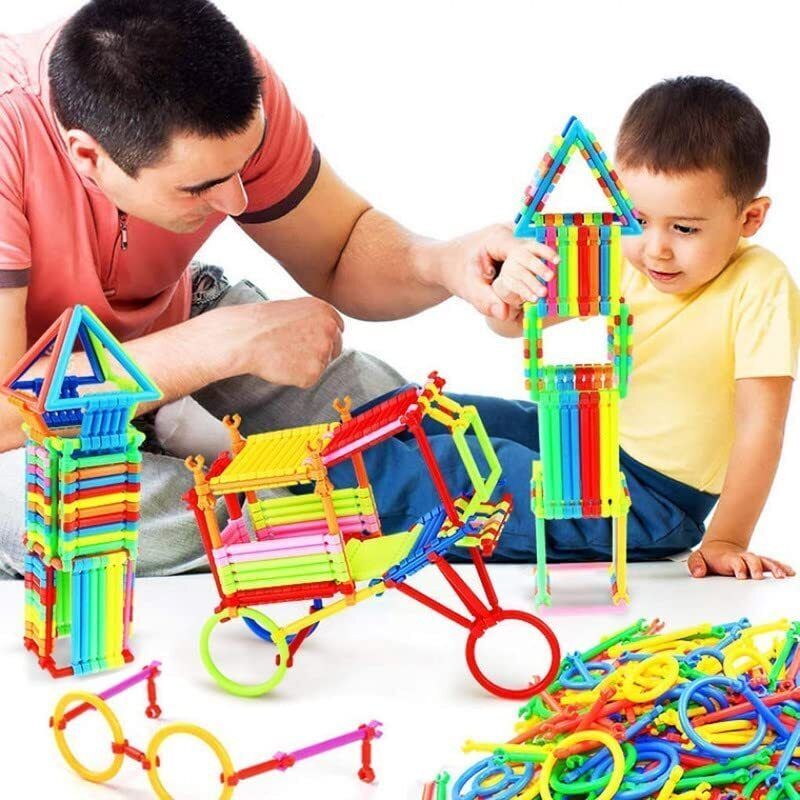 arizon KidCity SmartStack - 100+ Colorful Sticks for Educational Building Blocks-picture-38