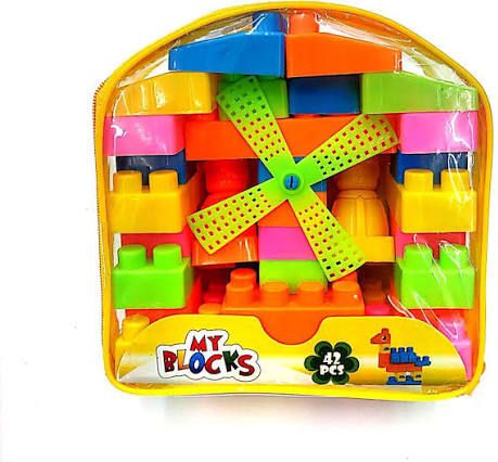 l0ngway 42 Pcs Building Blocks Set Educational Construction Toy,Plastic Blocks for Kids-picture-11