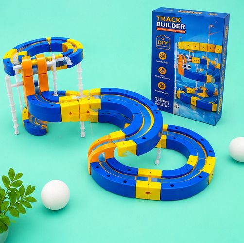 Interactive DIY Track Builder Play Set | Flexible Racing Track with Mini Car-image-40