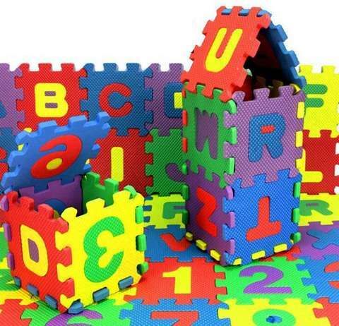 singh ji enterprises Alphabet & Number Puzzle Play Mat for Kids 36 Pieces A-Z & 0-9 Floor Mat-picture-32