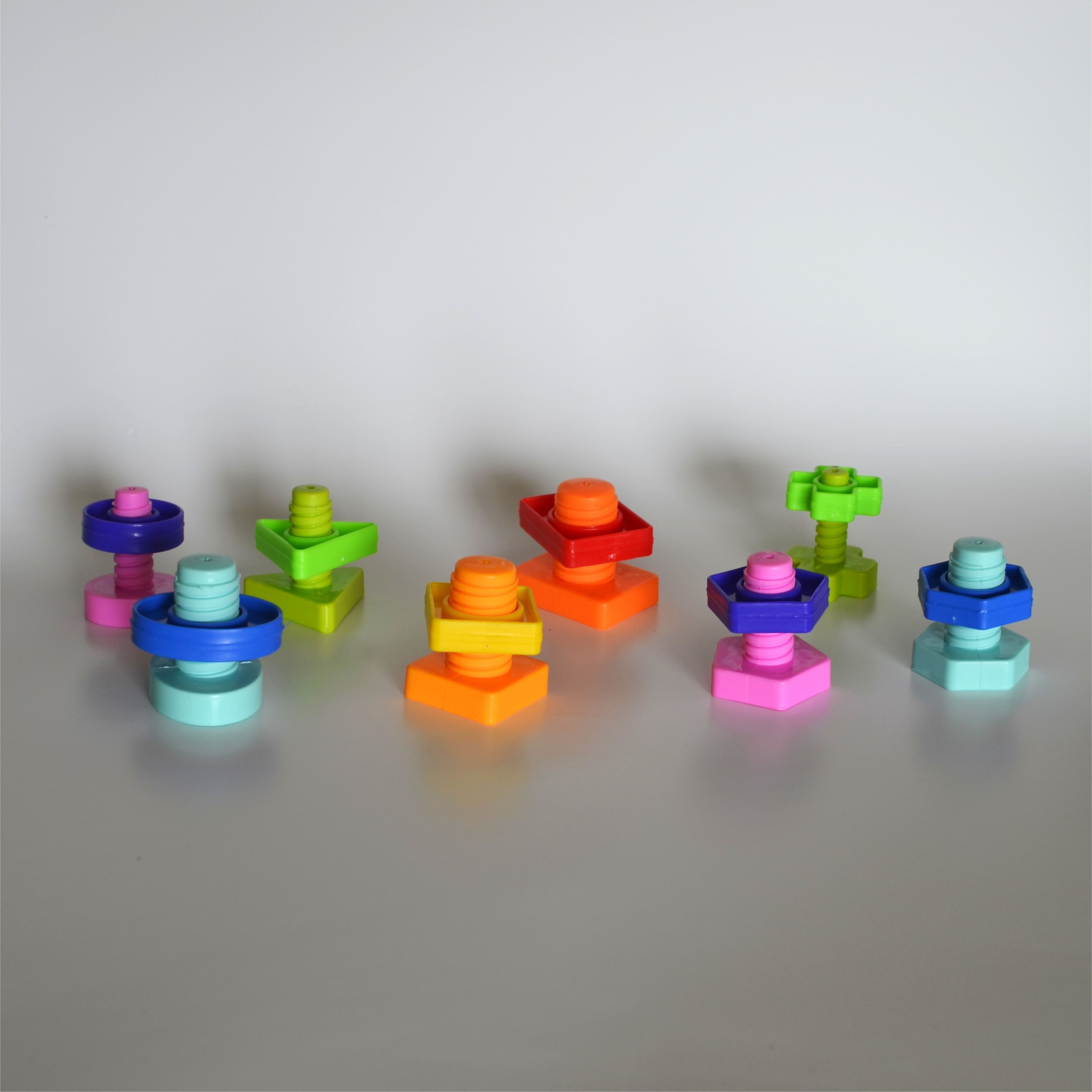 ehne Ultimate Nuts & Bolts STEM Set – 16 Piece kit for shape and color sorting-picture-23