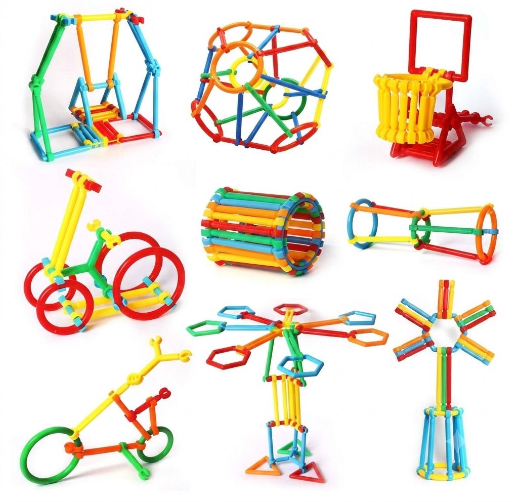 200 Pcs Smart Stick Building Blocks for Kids Creative Puzzle Toy Set-image-31