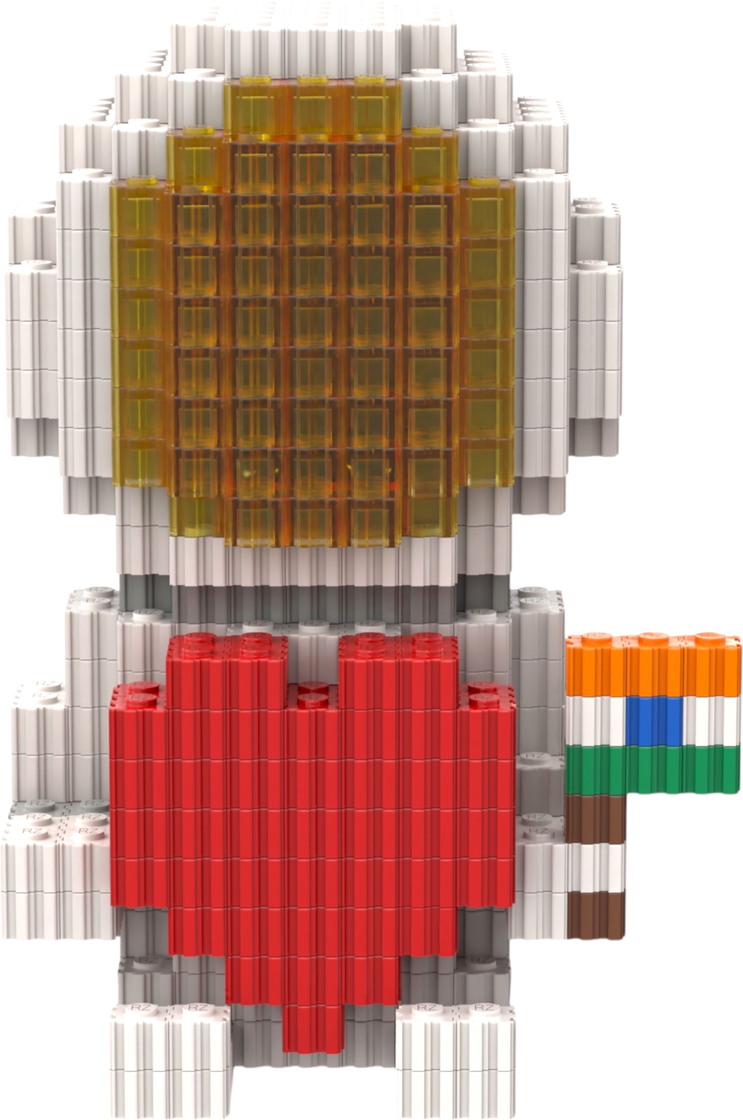 Astronaut with Indian Flag Space Figure Brick Model Building Blocks DIY Toy Set-image-30