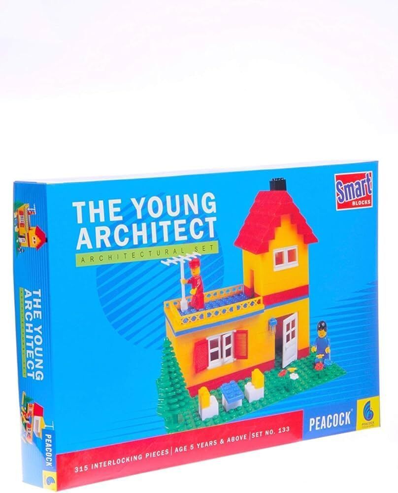 olympia The Young Architect Set 315 Interlocking Blocks for 5+ Age Kids-picture-17