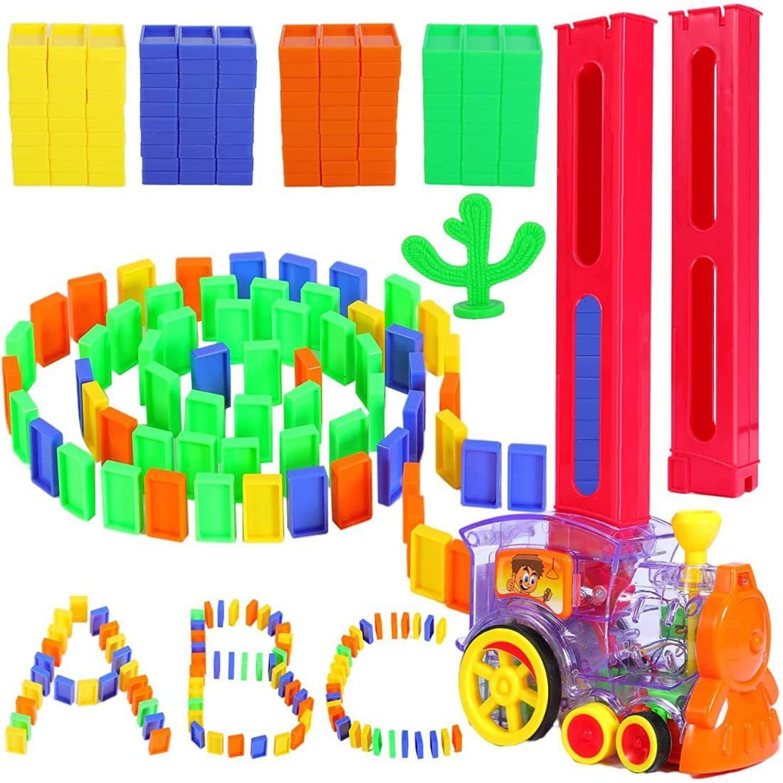 Domino Blocks Train Rally Electric Toy Set, Train Model-image-21