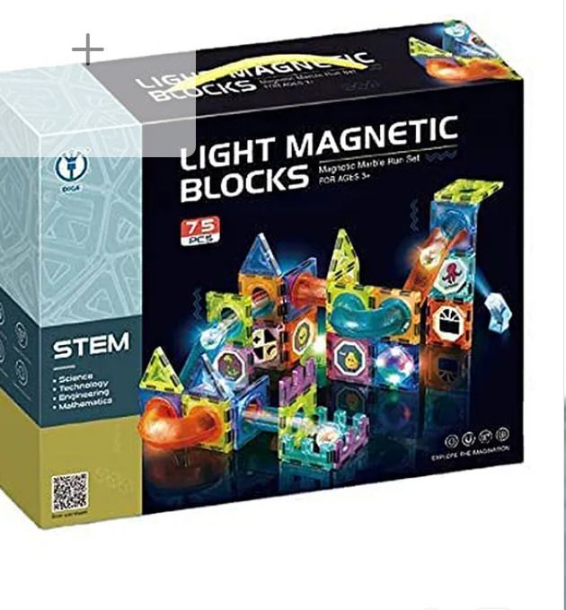 giggle nest by havence 75 Pcs Light Magnetic Blocks with Light for Kids/for 3+ Years Girls and Boys-picture-43