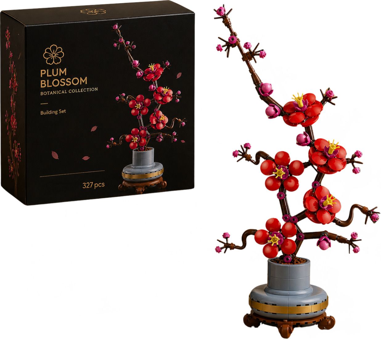 sakhof Plum Blossom Flower Building Blocks Set-picture-18