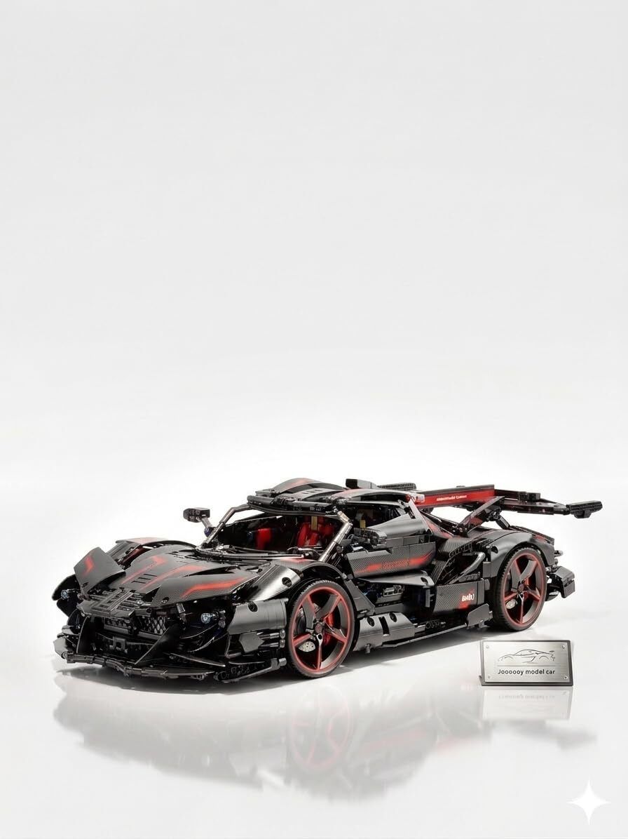 diecastory Sports Car Block Set | Sequential Pistons ABS Plastic Building Kit-picture-1