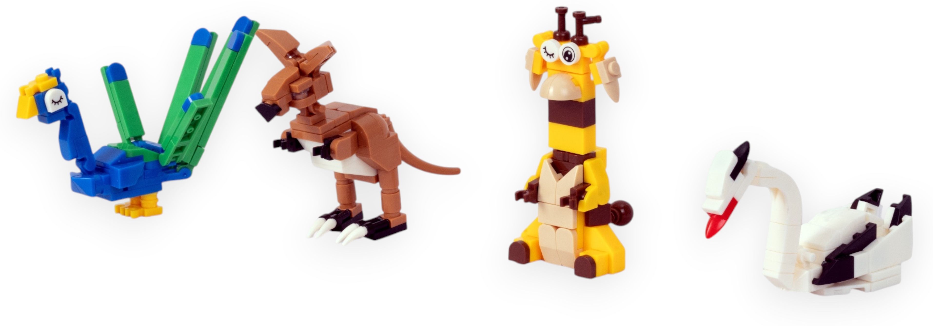 toymersive Animal World Set 2 Farm & Wild Animals Building Blocks DIY Play Toy Set for Kids-picture-26